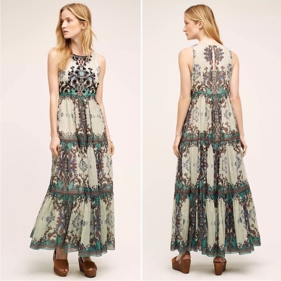 Anthropologie | Bhanuni by Jyoti Madera maxi Dress‎ - Picture 1 of 10